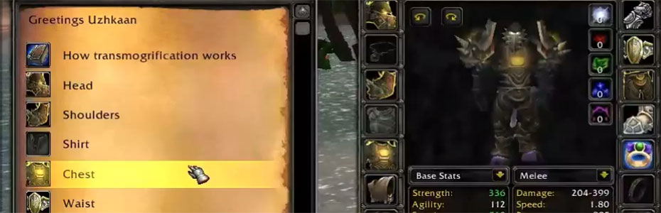 Transmogrification screenshot